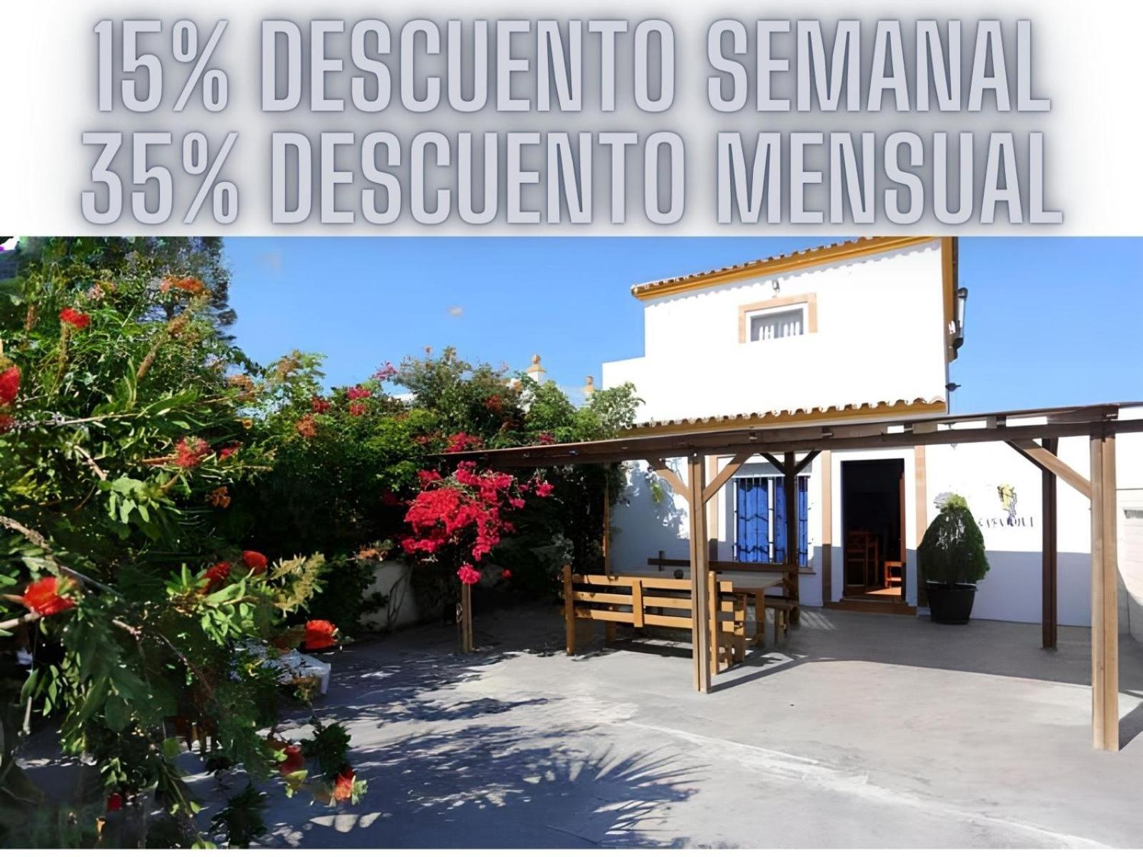 Вилла Casa Familiar 150 Metros De La Playa El Palmar Эль-Пальмар Экстерьер фото